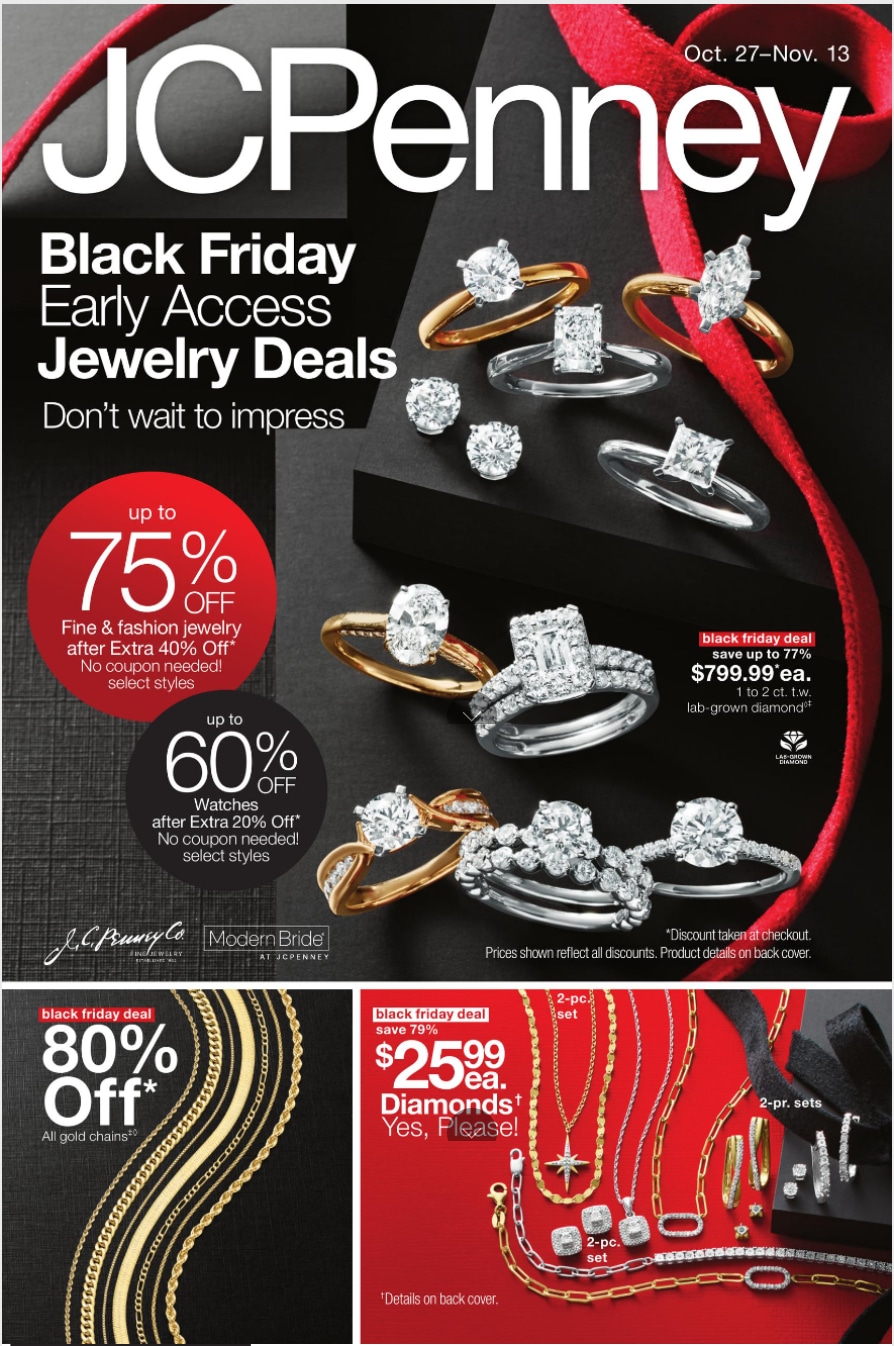 JCPenney Early Access Black Friday Jewelry Sale 2025