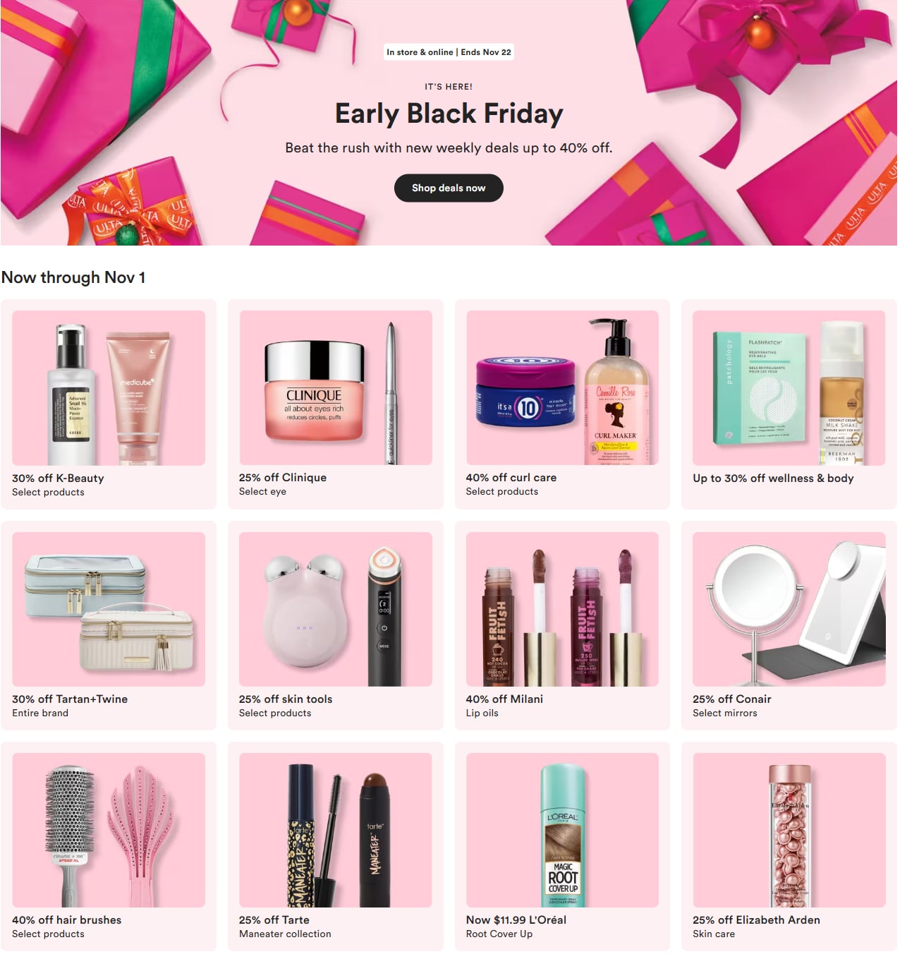 ULTA Early Black Friday Deals 2025