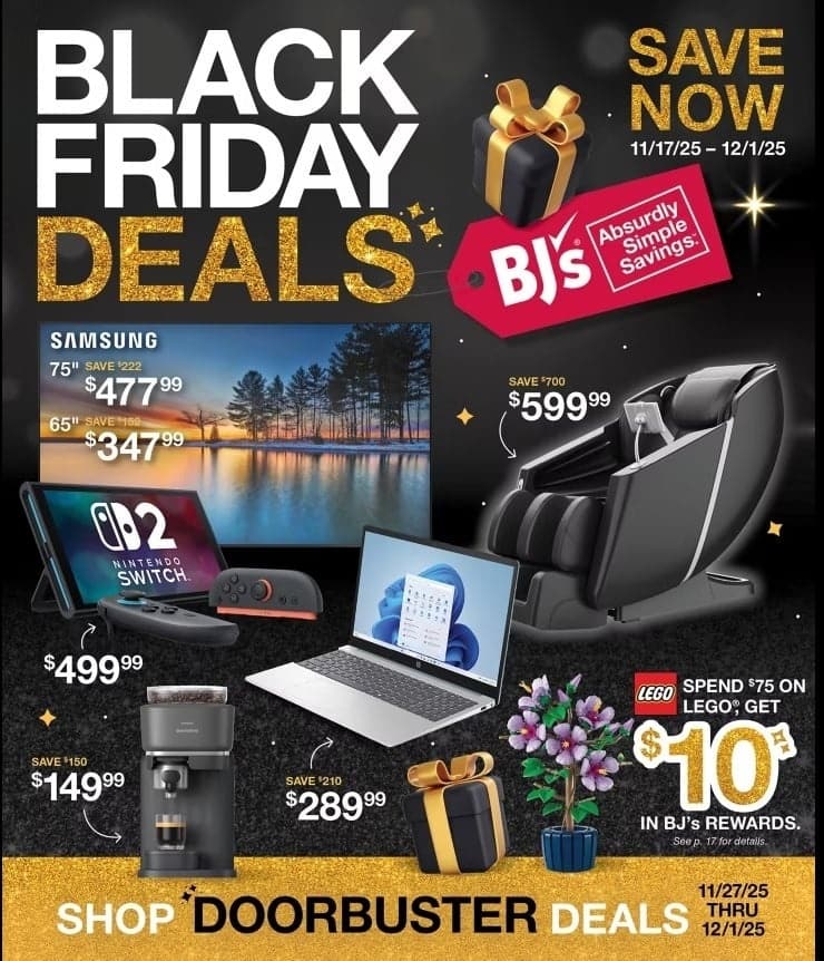 BJ's Black Friday Doorbusters 2025