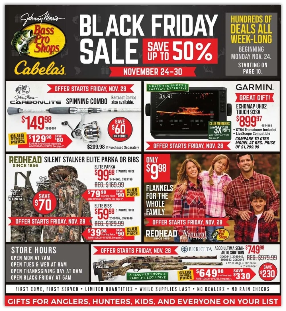 Bass Pro Shops Black Friday Ad Sale 2025