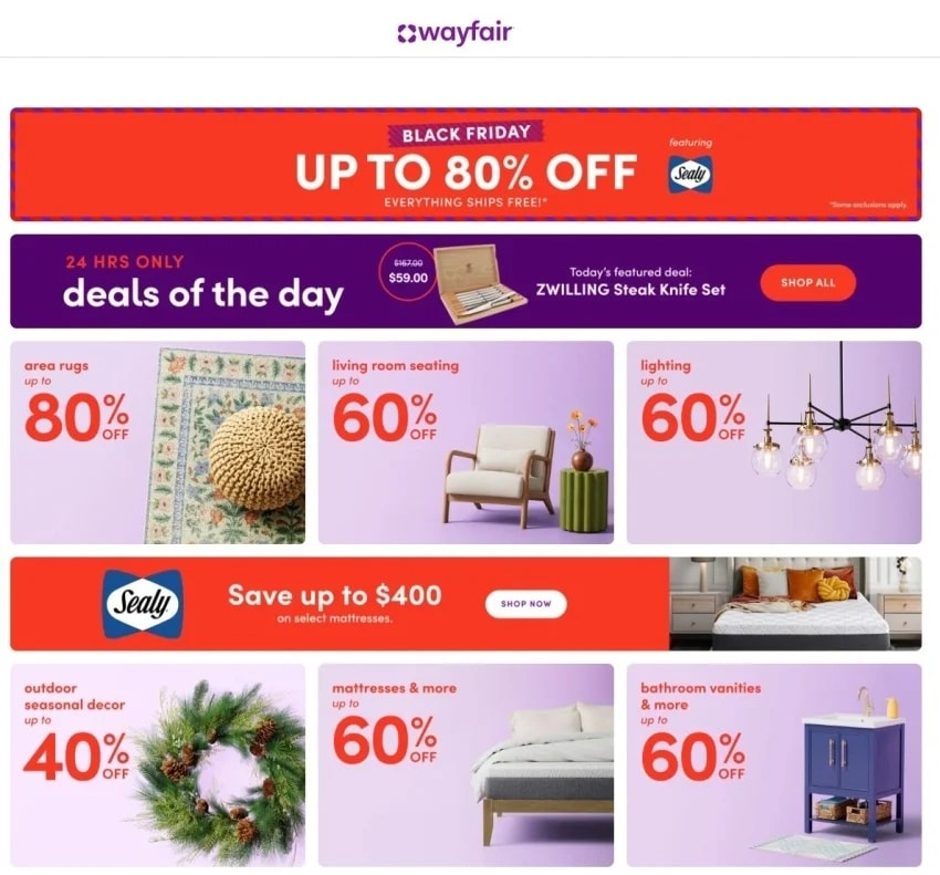 Wayfair Black Friday Deals 2025