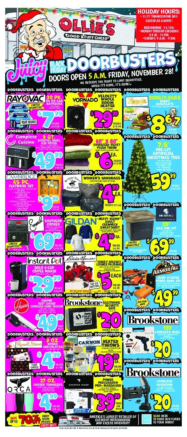 Ollie's Black Friday Ad Sale 2025