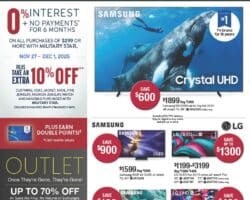 AAFES Exchange Cyber Week Deals 2025