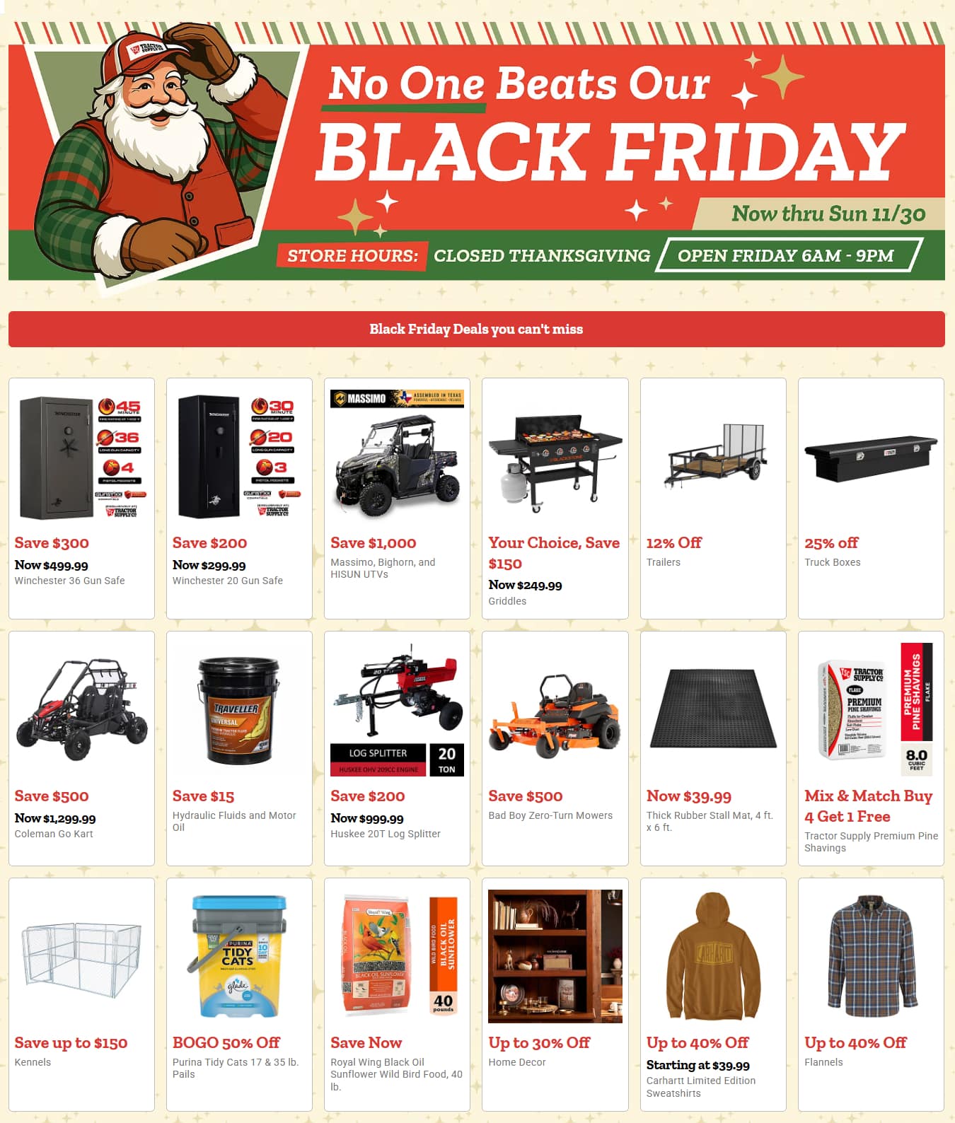 Tractor Supply Black Friday Sale Ad 2025