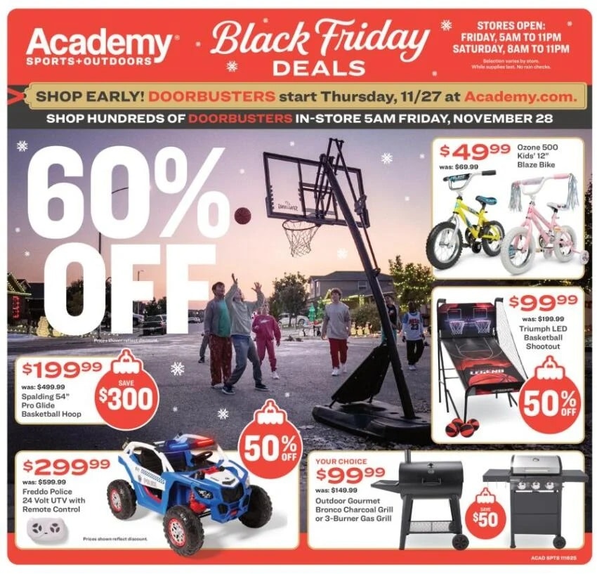 Academy Sports Black Friday Doorbusters 2025