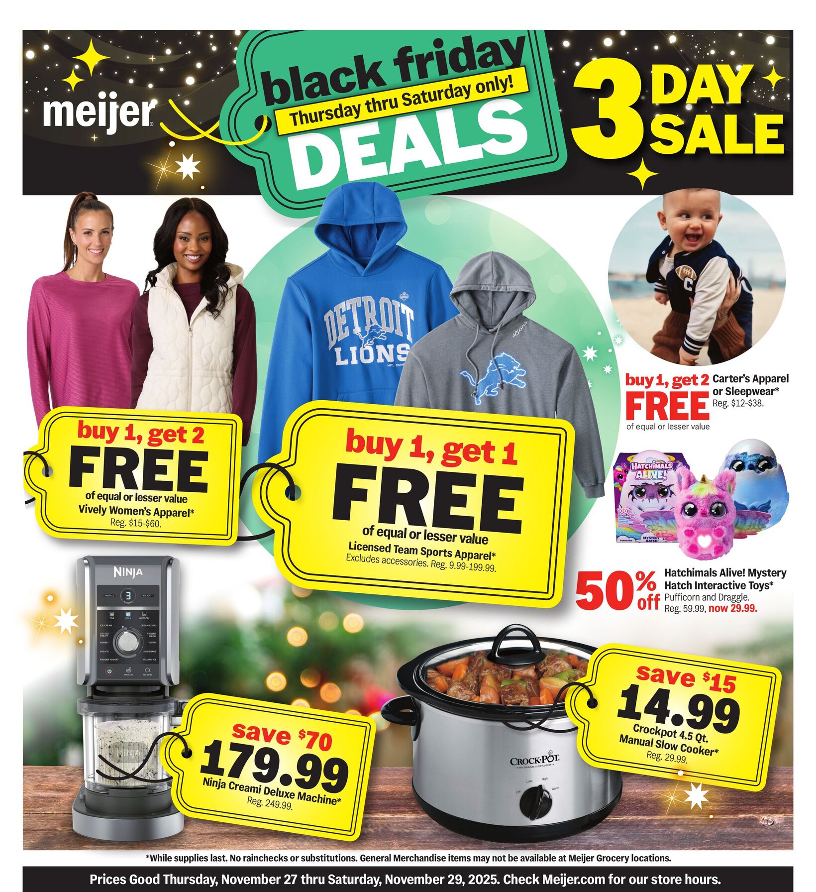 Meijer Black Friday 3 Day Sale Ad 2025