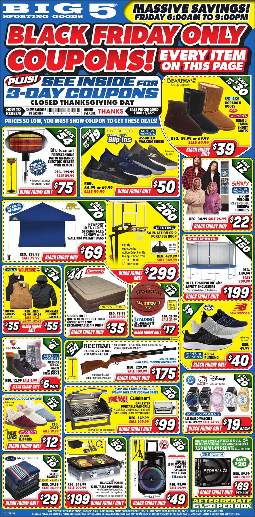 Big 5 Black Friday Ad Sale 2025