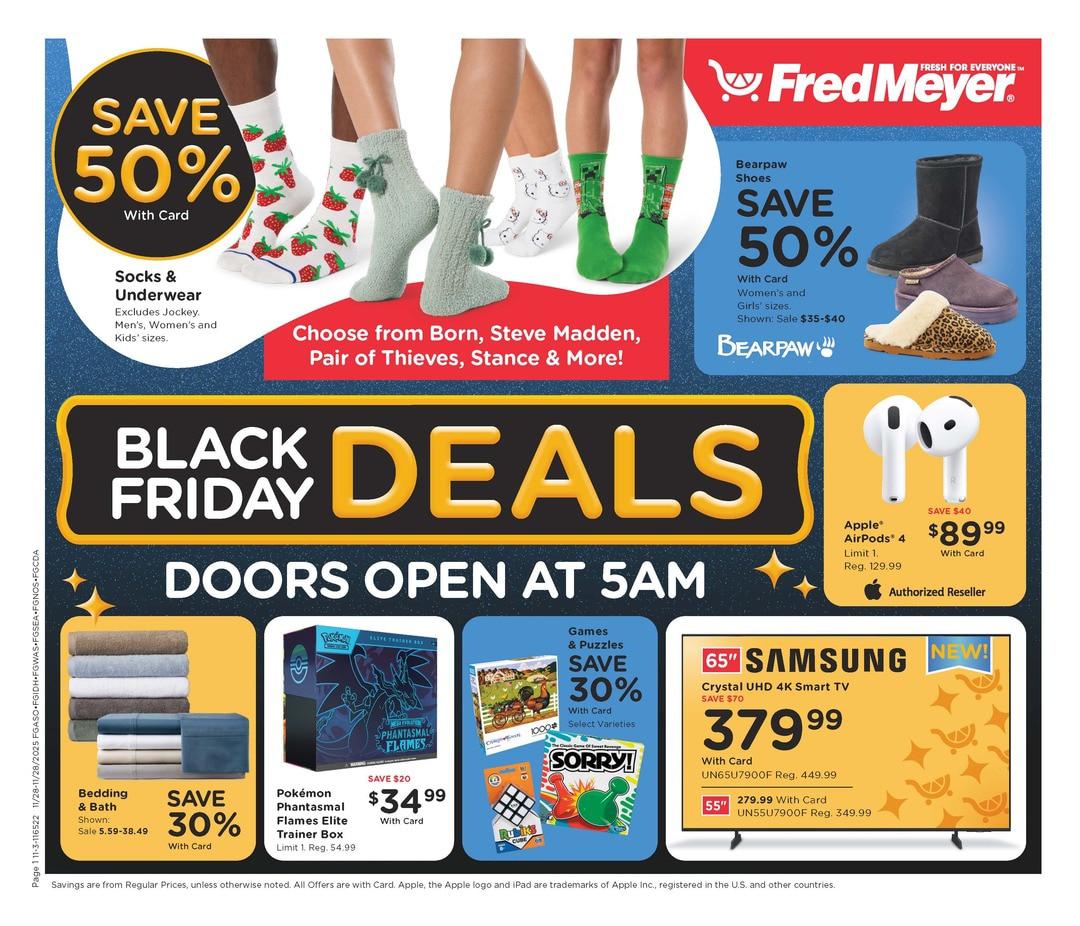 Fred Meyer Black Friday 2025 Ad Sale