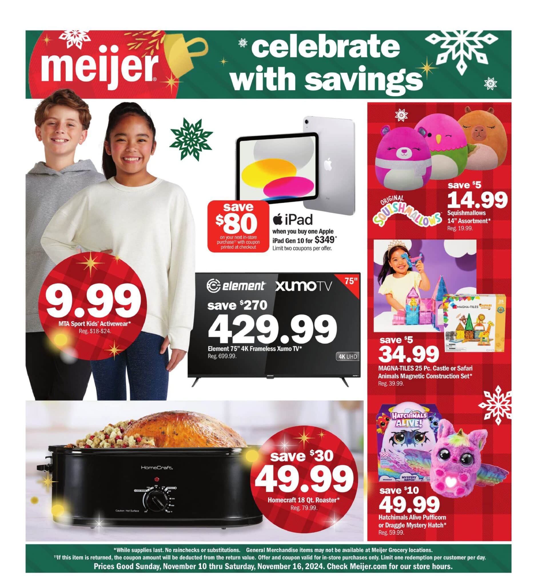 Meijer Holiday Deals Ad 2024