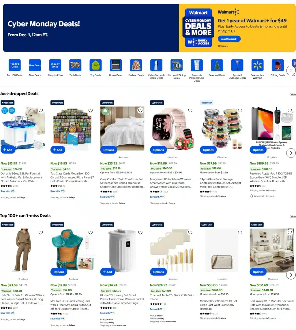 Walmart Cyber Monday 2025 Ad