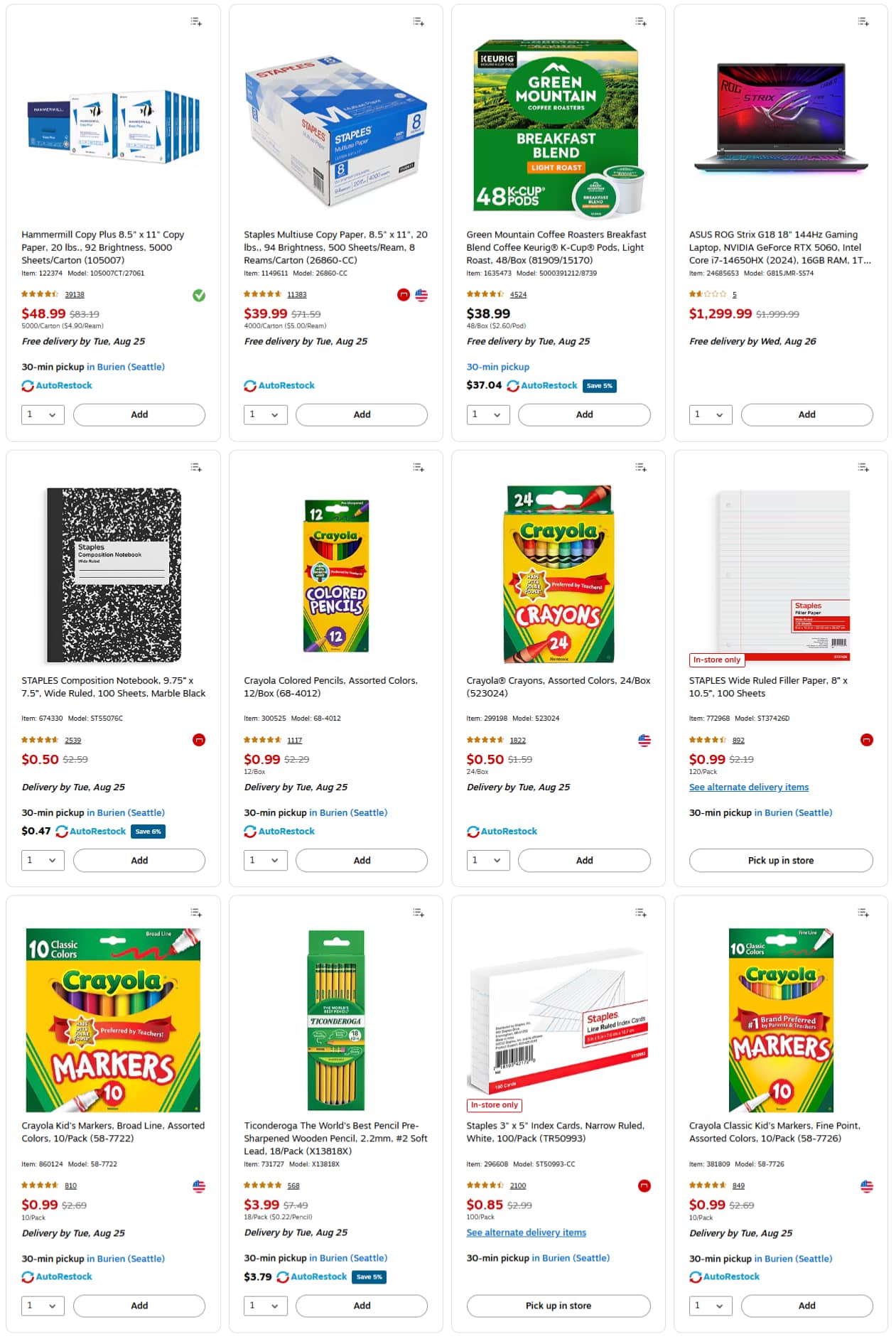 Staples Ad Deals